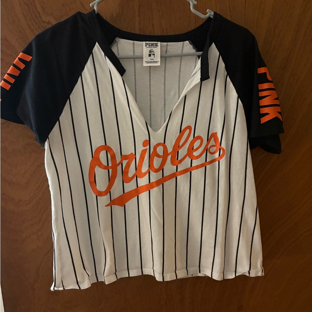 PINK Baltimore Orioles Crop Tee Medium